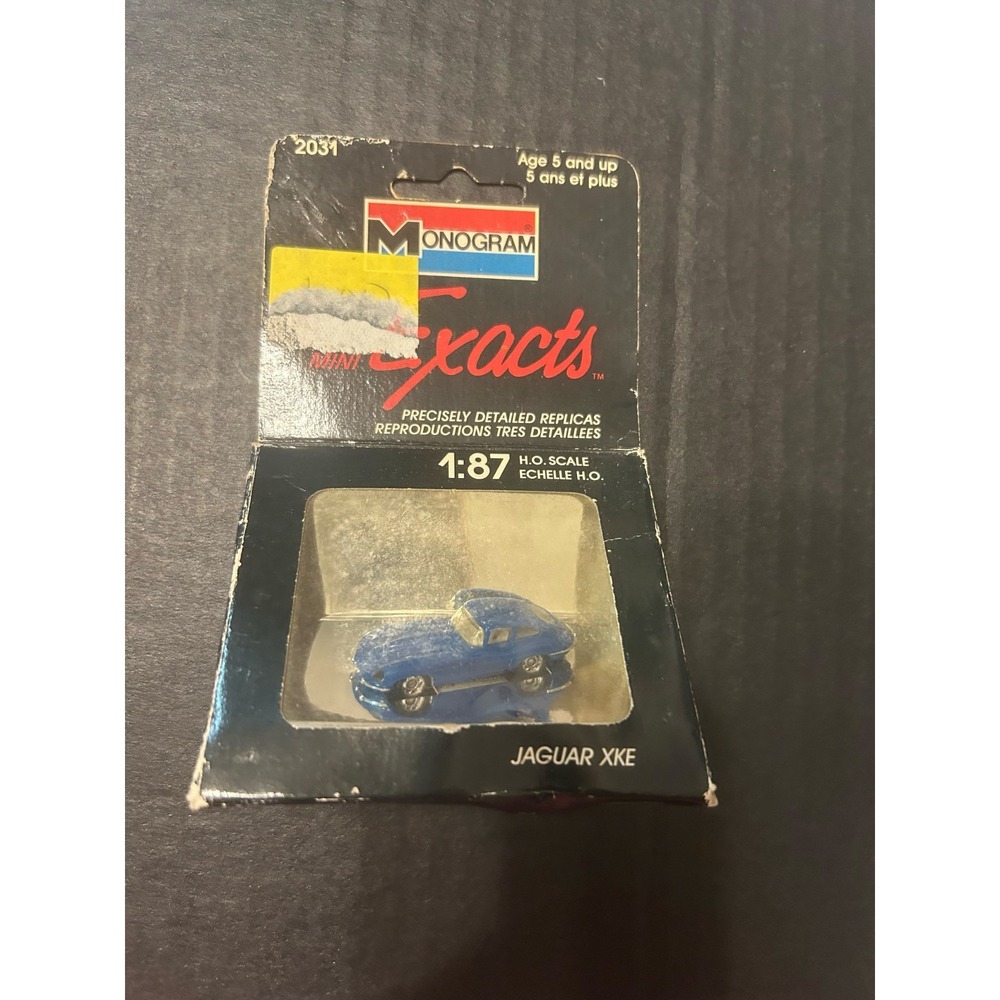 1989 Monogram HO-Scale 1:87 Mini Exact Replica 1960's JAGUAR XKE Sports Car NIB
